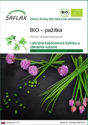Produktbild von SAFLAX - BIO – pažítka - Allium schoenoprasum - 250 Semená