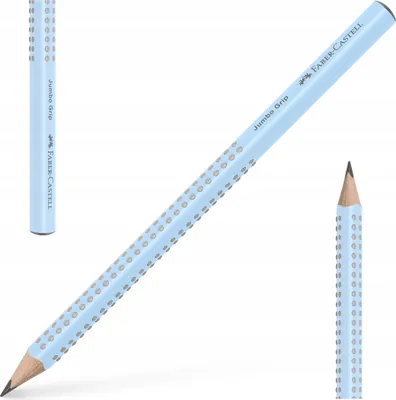 Produktbild von FABER-CASTELL HIMMELBLAU Dicker Griff Jumbo Schulbleistift zum Schreibenlernen