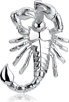 Produktbild von MATERIA Skorpion Anhänger für Herren Kette Sternzeichen Herrenschmuck aus 925 Sterling Silber rhodiniert KA-370