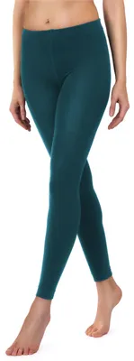 Image de Leggings thermiques pour femme Merry Style avec doublure polaire 24550, extra chauds (vert foncé, 40/42)