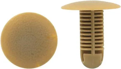 Image de Fixations à clip pour garnitures intérieures de voiture, beige, 8 x 8 mm, lot de 30