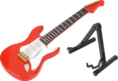 Obrázek produktu pro Miniaturní elektrická kytara, model, hudební nástroj, umělecké řemeslo, ozdoba, dárek