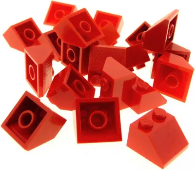 Produktbild von 20x Lego Dachstein 45° 2x2 rot Dachziegel Schräg Stein 303921 6227 35277 3039
