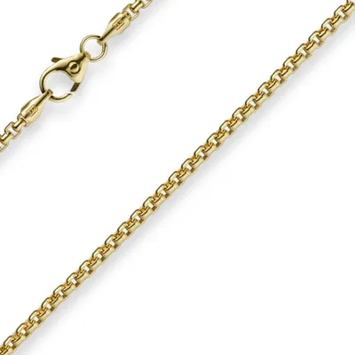 Produktbild von 2mm Venezianerkette rund 585 Gold Gelbgold Kette Collier Halskette 42cm Damen