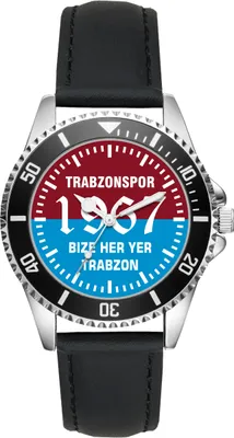 Produktbild von KIESENBERG Herrenuhr Armbanduhr Trabzonspor Geschenk Fan Artikel Zubehör Fanartikel Analog Quartz Uhr L-2732