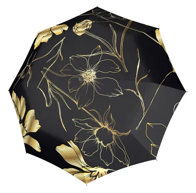 Image de doppler parapluie de poche parapluie Fiber Magic Fiore noir
