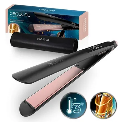 Obrázek produktu pro Cecotec Lisse Keratin Essence Champagne, Žehlička na vlasy, Teplé, Knoflíky, Všechny vlasy, 130 °C, 230 °C