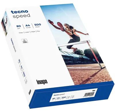 Zdjęcie produktu dla inapa tecno papier do szybkiego kopiowania biały DIN A4 500 arkuszy 5-pak