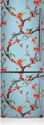 Produktbild von Kühlschrankmagne Kühlschrank Magnetfolie Dekoration 60x190 cm - Blühender Baum