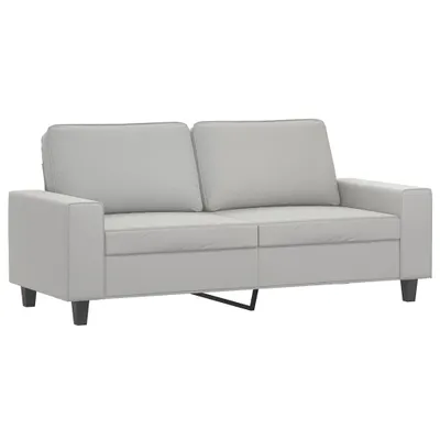 Productafbeelding van Tweezitsbank 140 cm microvezelstof lichtgrijs