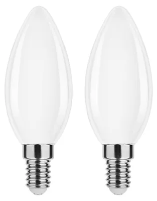 Produktbild von Modee E14 LED Filamentlampe 4W 470lm 2700K Warmweiß Mattiert 2 Stück
