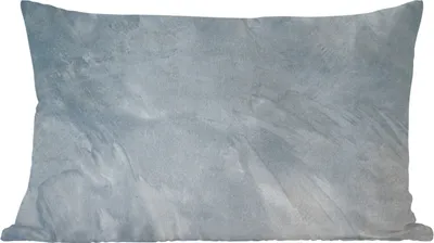 Produktbild von MuchoWow® Zierkissen Sofakissen Wohnzimmer Dekokissen 50x30 cm Wand - Blau - Orange - Beton - Wohnzimmerdekoration - Polster mit Photo