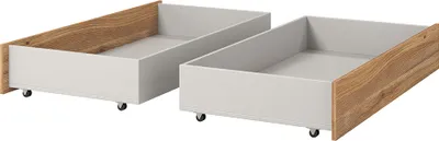 Produktbild von Schlafzimmer Gästezimmer Schubkästen Bettschubkasten 2er Set Stauraum in Eiche ISPARTA-83