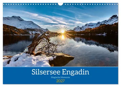 Produktbild von Silsersee Engadin (Wandkalender 2027 DIN A3 quer), CALVENDO Monatskalender