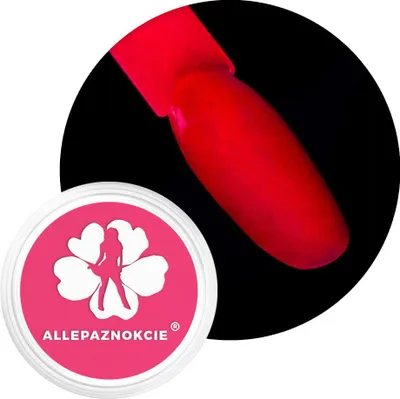 Produktbild von Neon-Nagelpigmentpulver Neon UV-Pigment Allepaznokcie Glas 0,6 g Nr. 09