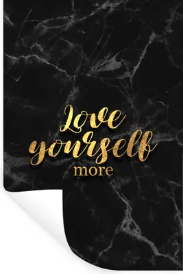 Produktbild von MuchoWow® Wandtattoo Wandsticker Wandaufkleber Zitate - Liebe - Gold - Marmor 80x120 cm Selbstklebend und Repositionierbar - Repositionierbar - Wasser abweisend