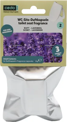 Produktbild von Cedo WC-Sitz Duftkapsel Lavendel für Deodorizer 3 Stück