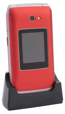 Produktbild von Vitus 4G Klappbares Senioren Mobiltelefon mit Großtasten rot