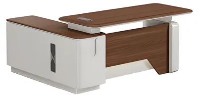 Immagine prodotto di Scrivania ad angolo ufficio ufficio moderno scrivania da studio in legno