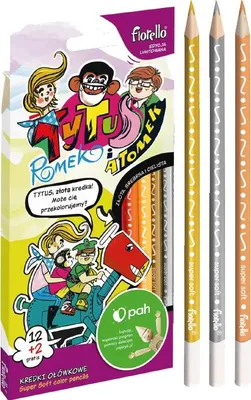 Image de Titus crayons de couleur 14 couleurs FIORELLO