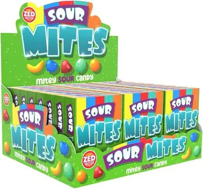 Image de Boîte de bonbons acidulés Zed Candy (24 pièces)