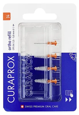 Immagine prodotto di Curaprox CPS 14 Ortho Refill Arancioni 4 Scovolini