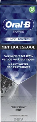 Produktbild von Oral-B Zahnpasta 3D White Aktivkohle (75 ml)