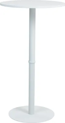 Image de Table de bar Hereford 60 cm - blanc/blanc