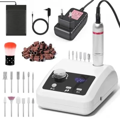 Zdjęcie produktu dla Frezarka do paznokci elektryczna 45000 obr/min zestaw manicure pedicure