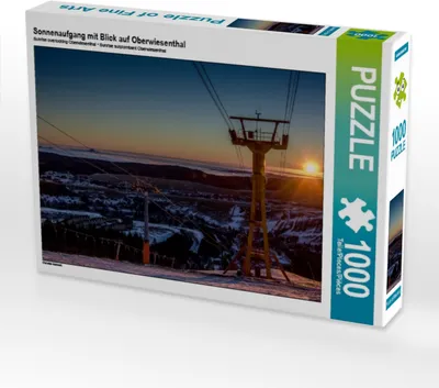 Produktbild von Calvendo Sonnenaufgang mit Blick auf Oberwiesenthal 1000 Teile Puzzle quer 640x480mm, N N; 7440744