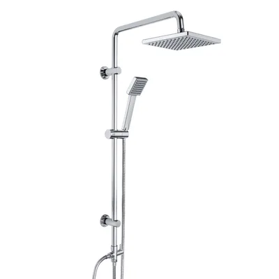 Immagine prodotto di JOHO Colonna Doccia senza Miscelatore Set Doccia Completo Sistema Doccia a Pioggia Colonna Doccia Regolabili Doccetta in ABS 20 x 20 quadrato