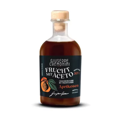 Zdjęcie produktu dla Owoce Cremonini z delikatnym sosem słodko-kwaśnym aceto morela 250ml