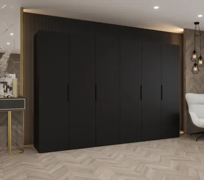 Obrázek produktu pro Šatní skříň 300 cm TUANA - černá