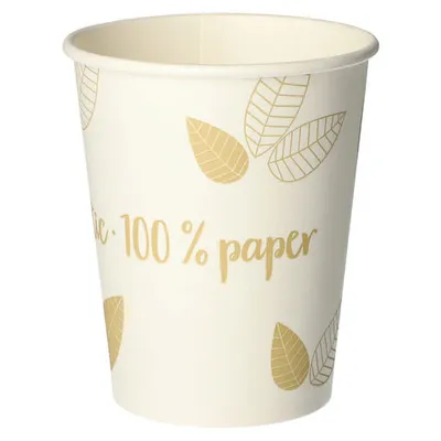 Produktbild von 50x  Heißgetränke Trinkbecher Coffee to Go unbeschichtet creme 200ml