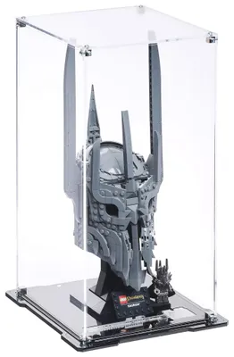 Produktbild von Blacked Brick Vitrine für LEGO® 11373 ICONS – Der Herr der Ringe: Saurons Helm