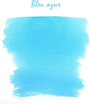 Produktbild von Jacques Herbin 4x Tinte für Füller + Tintenroller Flakon 30 ml Azurblau 13012T