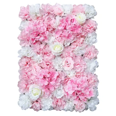 Productafbeelding van 12 kunstbloemen panelen voor een bloemenwand. Geschikt voor bruiloften, als decoratie en voor het creëren van een achtergrond. Gemaakt van zijde