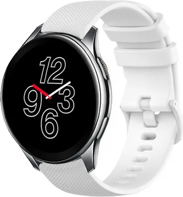 Produktbild von Strap-it OnePlus Watch Luxus-Silikonarmband (Weiß)