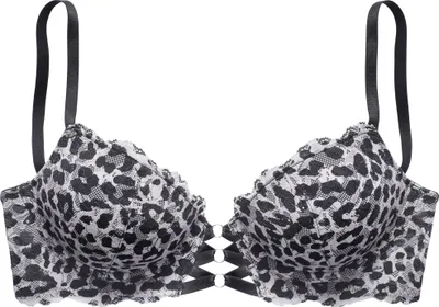 Produktbild von LASCANA Push-up-BH leo-silberfarben Größe 90 Cup B