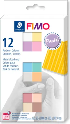 Produktbild von STAEDTLER Modelliermasse Fimo soft 12er sort. Pastel