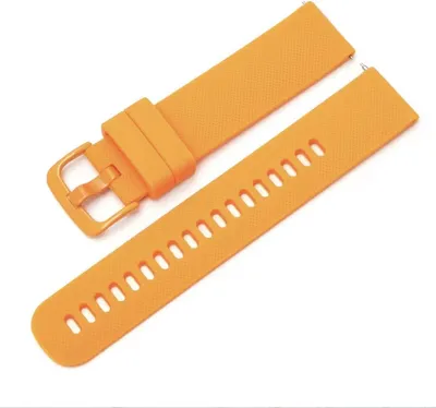 Produktbild von Oranges Silikonarmband passend für Garmin Vivoactive3, Vivomove und Venu – Silikon – Orange – 42 mm – CHPN