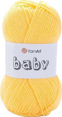 Produktbild von Yarn Art Baby 315 Yellow Strickgarn