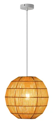 Produktbild von Rabalux 2222 Pendelleuchten Arsena E27 1x MAX 60 Metall Textil gelb