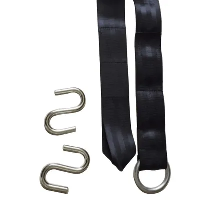 Produktbild von Kondela Set zur Befestigung eines Hängesessels (2 Stück) Lanois - schwarz / silber