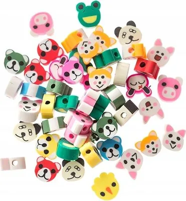 Immagine prodotto di Perline DpCraft Animali 1 cm, 48 pezzi