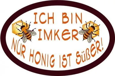 Produktbild von PVC Aufkleber - Ich bin Imker... - 307160 - Gr. ca. 10,5 x 7 cm