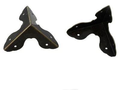 20 Schutzecken 32x32mm Eckenschoner Kantendekor f. Kisten Kästen Boxen Schatullen Truhen