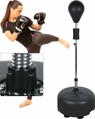 Produktbild von Punchingball Boxsack Höhenverstellbar 120cm-160cm Erwachsene Standbox Trainer Boxbirne für Fitnessbegeisterte