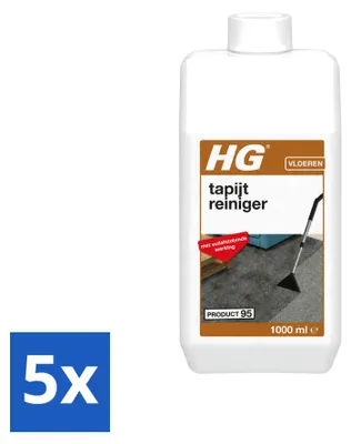 Produktbild von 5 x HG Tapijtreiniger mit schmutzabweisender Wirkung 1L - Vorteilspackung - 5 Stücke