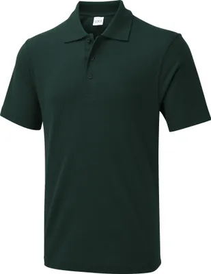 Produktbild von Uneek UX Poloshirt UX1 Herren Damen Basic Kurzarm Polo flaschengrün L